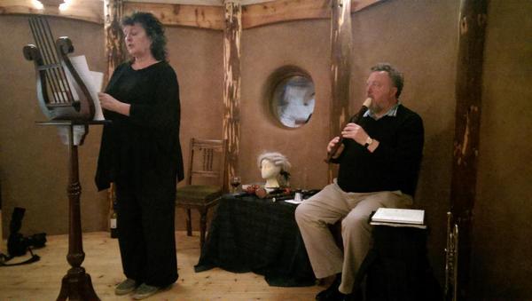 moniackmhor's tweet image. We were honoured with a stellar performance from Carol Ann Duffy &amp;amp; John Sampson last night. What a treat! #letusbegin