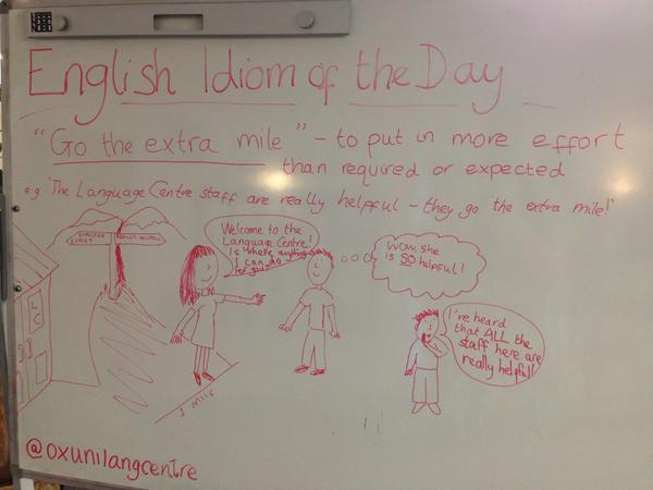 OxUniLangCentre's tweet image. "The Language Centre staff are really helpful - they go the extra mile!" #SOhelpful #notmodest #milesahead