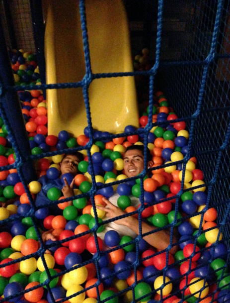 Cristiano's tweet photo. Fun time with my kid last night.  http://t.co/rUHfycuj7K http://t.co/SmqSRjExWf