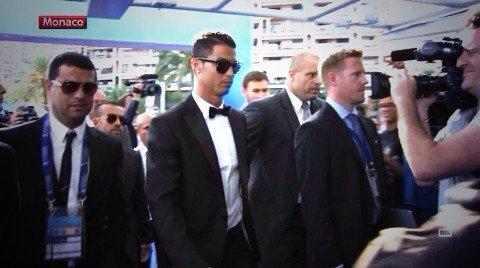 Cristiano Ronaldo has arrived in Monaco ahead of the #UCL draw #ronaldo #bossstatus #Realmadrid
