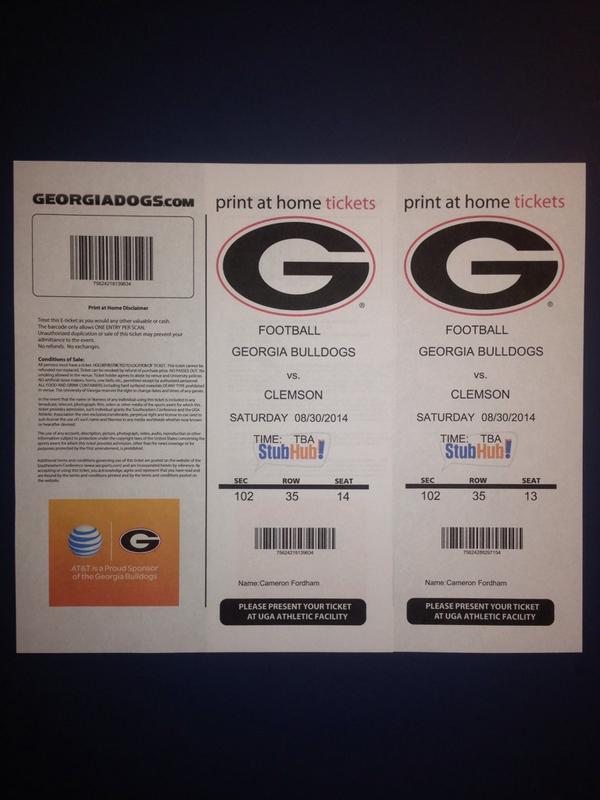 CowboysSI's tweet image. Retweet to qualify for 2 tickets to UGA vs. Clemson Saturday in Athens, GA. Winner will be selected Friday at 1pm EST