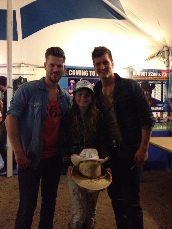 Met Brett Kissel, High Valley, and Tim Hicks  on the weekend at MILF