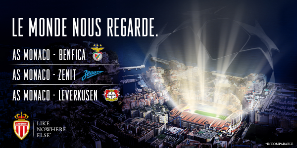 L’<a href="/AS_Monaco/">AS Monaco 🇲🇨</a> a rendez-vous avec @SL_Benfica , <a href="/zenit_spb/">ФК «Зенит»</a> et <a href="/bayer04fussball/">Bayer 04 Leverkusen</a> ! #TirageLDC