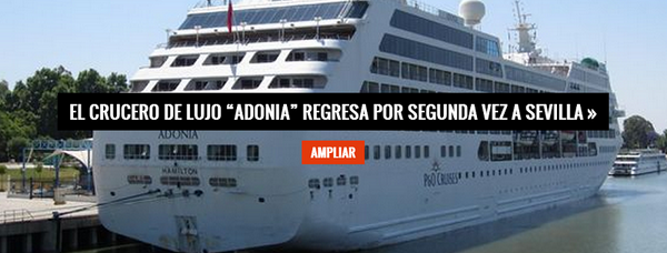 Seviocio's tweet photo. El crucero “Adonia” regresa mañana a #Sevilla.
[AMPLIAR] http://t.co/27X1jBlMjc
#Culturasev #Sevillahoy #Turismo http://t.co/NXO93pemHF