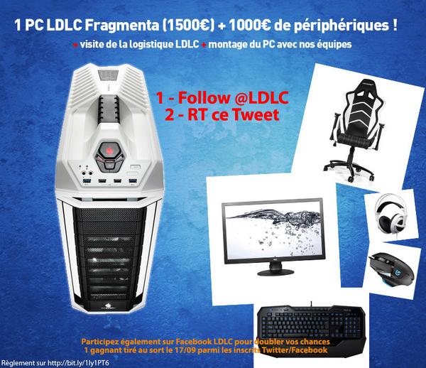 LDLC's tweet image. Jeu #AmoiLePC LDLC Fragmenta !   Follow @LDLC + RT (voir =&amp;gt; bit.ly/PCfragmenta) + Visite LDLC/montage PC!
