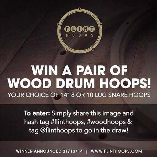 flinthoops's tweet image. WIN A PAIR OF WOOD DRUM HOOPS