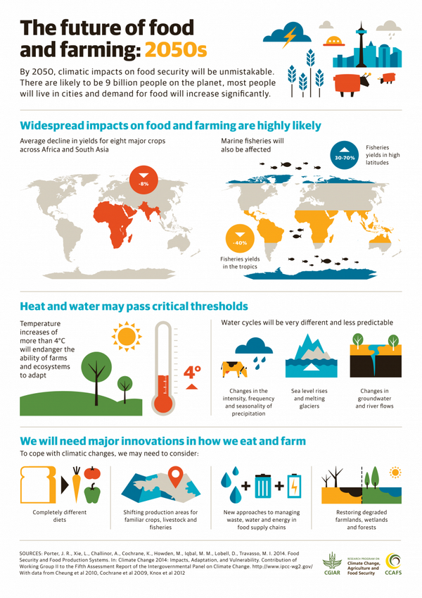 Seeds4Needs's tweet photo. The future of food and farming in 2050 | Infographic from @CCAFS #climatechange #foodsecurity http://t.co/a82vPjOY8V