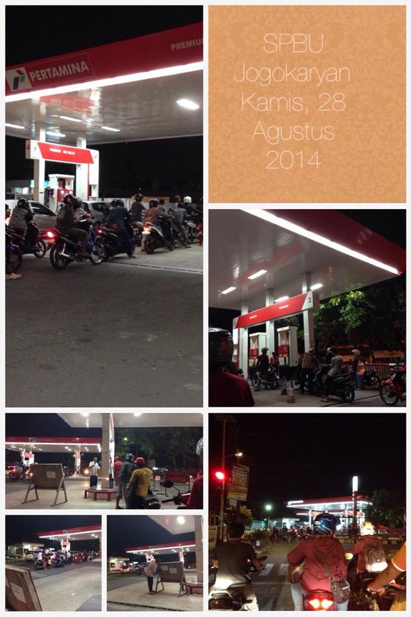 Alhamdulillah antrian panjang di SPBU Jogokaryan sdh berkurang &amp; teratur. Pertamax jg ready. @lalinjogja <a href="/JogjaUpdate/">jogjaupdate.com</a>
