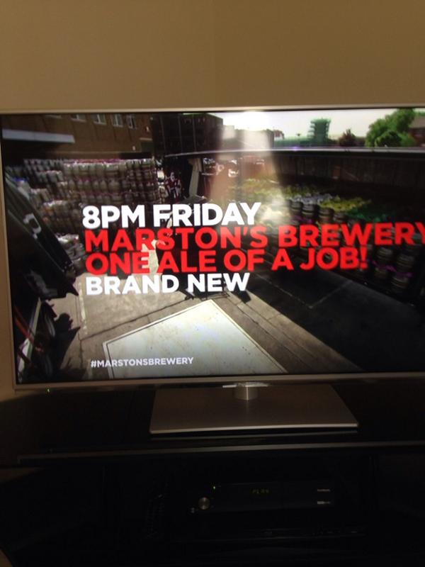 Hope everyone's going to tune in, we can't wait!! <a href="/channel5_tv/">Channel 5</a> @MarstonsBeers #MarstonsBrewery