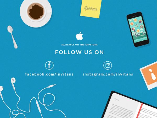Now, you can follow Invitans on Facebook and Instagram! #instagram #facebook #follow #invitans #app