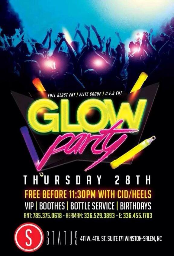 DAMN_Erinnnn's tweet photo. #GLOWPARTY #WSSU
🔘Shuttles Are Running
🔘FREE Until 11:30
🔘#StatusThursdays http://t.co/3S3MG96fhU