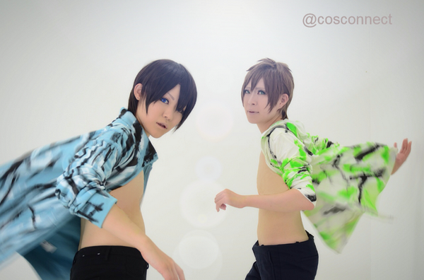 cosconnect's tweet photo. Free!撮影
七瀬遙　橘真琴 http://t.co/IO9qJVhh9V