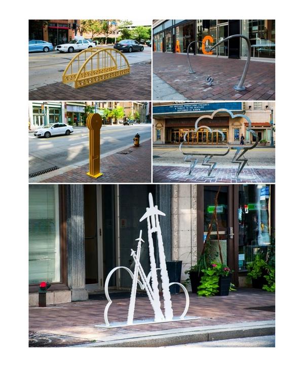 CulturalTrust's tweet image. We can’t wait to see all the new bike racks filled with bikes, thanks to all the artists! Happy riding! @fraley.toby