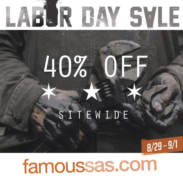 Take a load off this weekend #Family. Visit famoussas.com to get 40% off sitewide. 8/29-9/1 #LaborDay #Sale