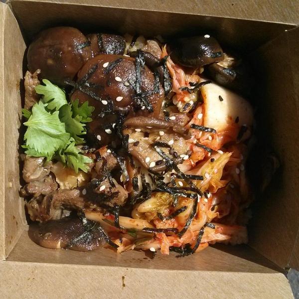 choiskimchi's tweet photo. New Seasons Market cooking up the Choi's Kimchi fried rice @ Cedar Hills and Mountain Park delis http://t.co/sVW7hWc65b