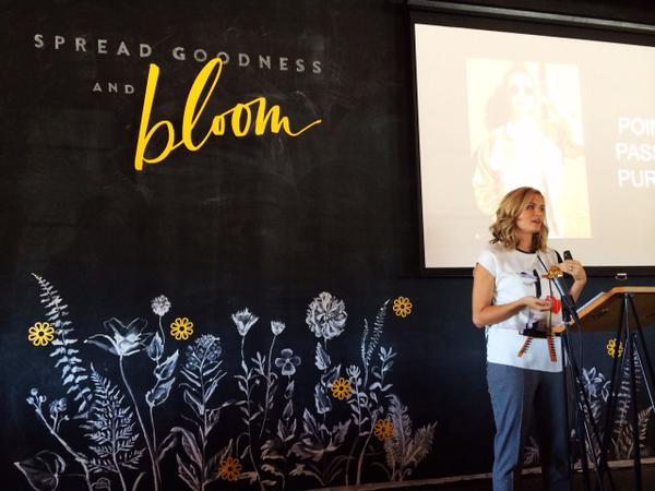 somefab_studio's tweet photo. Laser cut lettering and flowers by us, installed by #littlecatdesignco for @yellowconf #bloomyellow http://t.co/BVm0cnr3Bs Looks great!