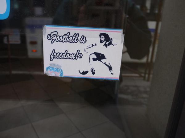 'Football is Freedom'. #PSG sticker in Pairs.