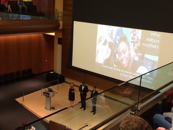 Marygard08's tweet photo. Ross MBA #sec4 pitch team rocking #RossImpact challenge. Solving detroit's transportation issue, one MIbus at a time! http://t.co/V9YvktWdqc