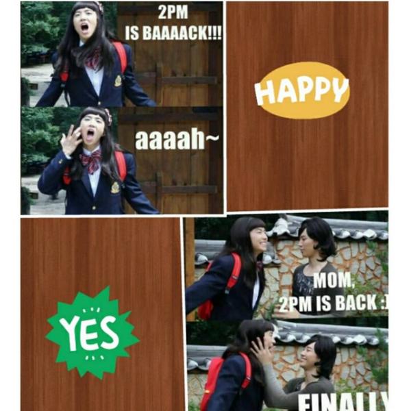 jun_ho22's tweet photo. ^_^  finally yaaaaaay :p
هههههههههههه وده كان شكلى اول ماشفت صور الكومباك :D http://t.co/vEE1JByAlc