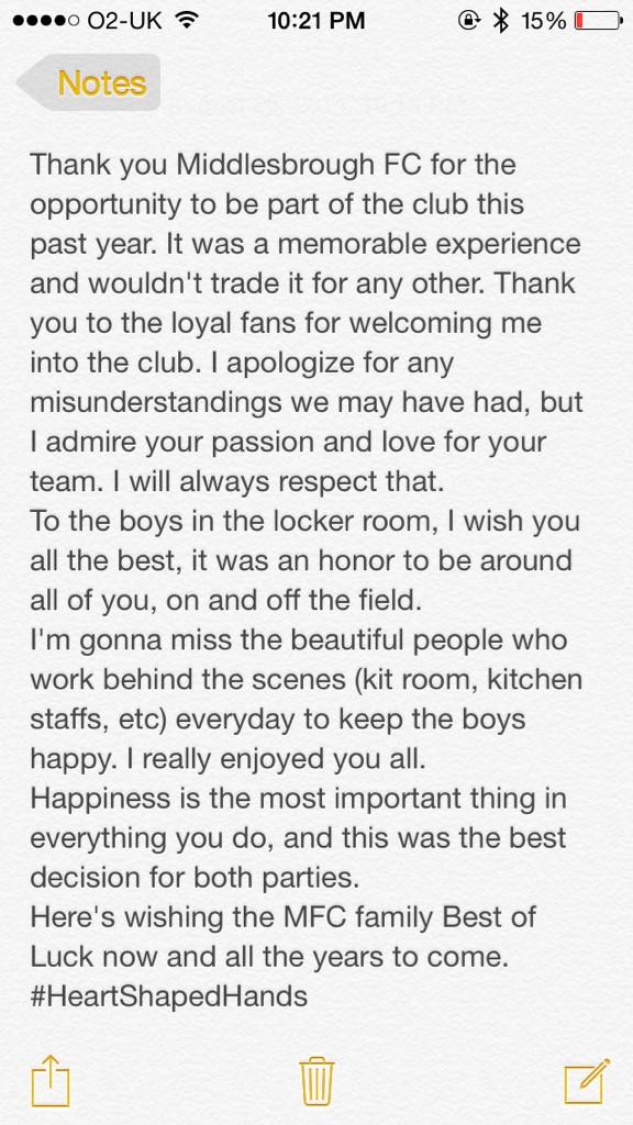 keikamara's tweet photo. Here's to #MFCfamily  Thank you. http://t.co/v3DA3ckE8o