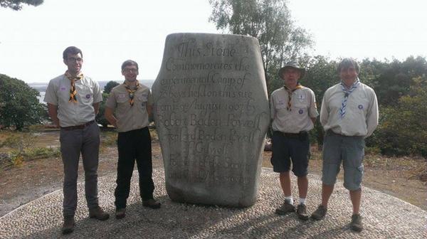 Explorer leaders go back to the start. #237inDorset.