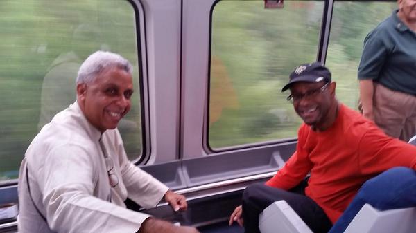 Bamboula 2000 on Amtrak On our way 2 Chicago