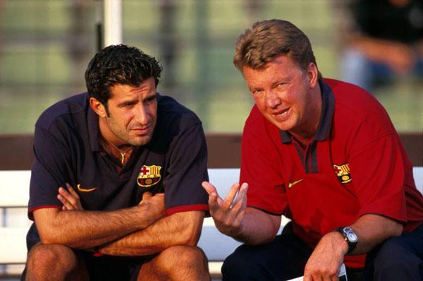 90s Football on Twitter: "Louis van Gaal and Luis Figo at ...