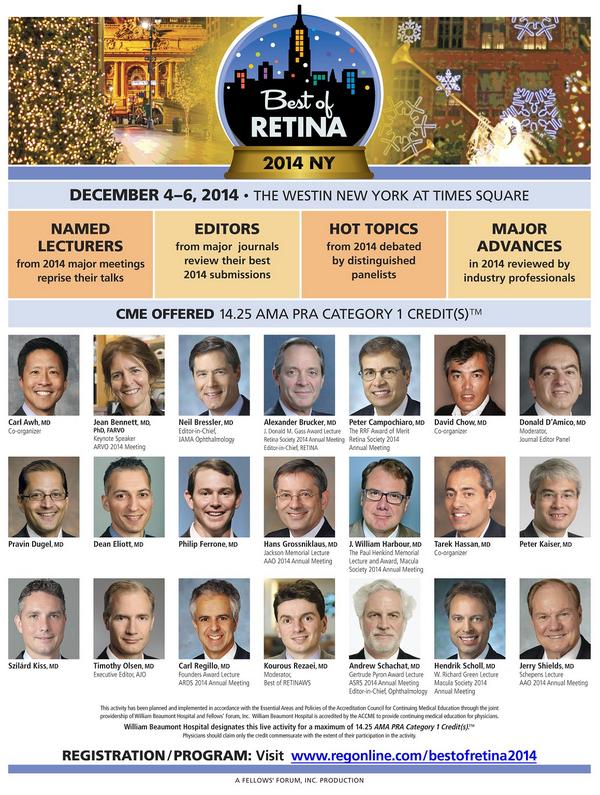 Best_of_Retina's tweet photo. Registration is now open for Best of Retina 2014 http://t.co/1al06lNneZ
Westin New York Times Square
Dec 4-6, 2014 http://t.co/hCi1Mc7Ku2
