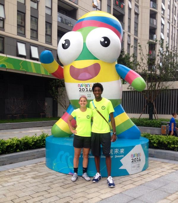 ssunkerwilson's tweet image. Kingwood represents!  #teamusa #youtholympics #khsmustangs