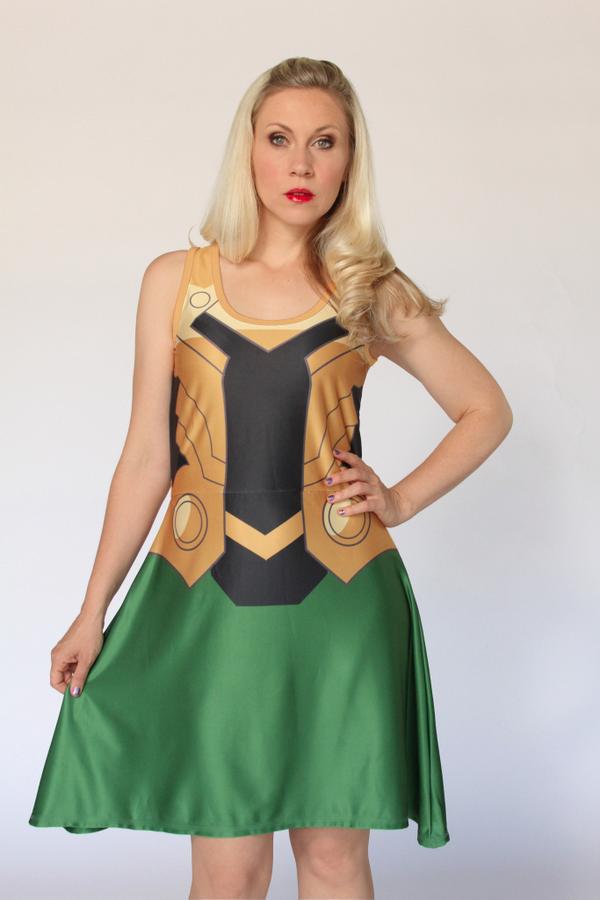 horn ring mini dress