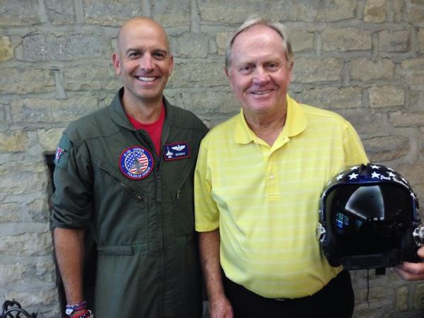 “@MajorDanRooney: The Bear! What an honor to have him chair @FoldsofHonorPGD @pgaofamerica ” Awesome! #PatriotGolfDay