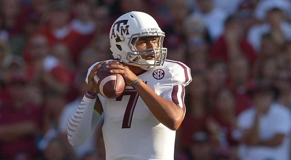 SportsCenter's tweet photo. Kenny Hill has thrown for more yards in his 1st college start than Johnny Manziel did in ANY game at Texas A&amp;M. http://t.co/oJXt0gSDeT