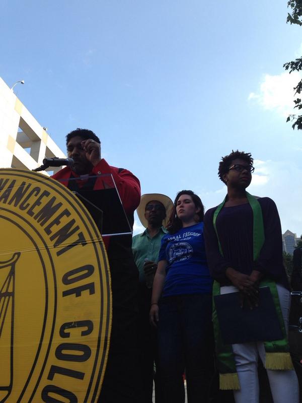 ncnaacp's tweet photo. Voting is essential to democracy. WEB DuBois - voting is the only barrier to another slavery. @RevDrBarber #MoralWeek http://t.co/7dGNHhw5ha