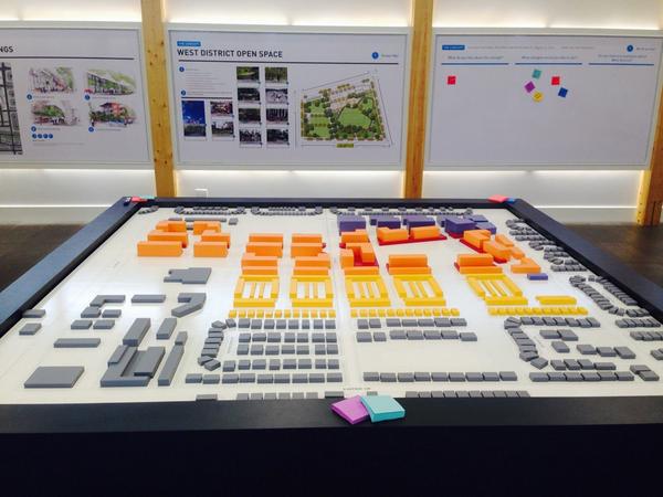 Come check out the massing model of West District, tonight until 8pm at EngageHub!