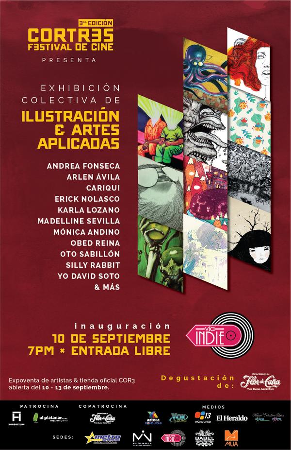 COR3fest's tweet photo. #Cor3fest presenta: Exhibición Colectiva de #Ilustración en @via_indie el próximo 10 de septiembre | 7 PM http://t.co/QrlFMjw3xt