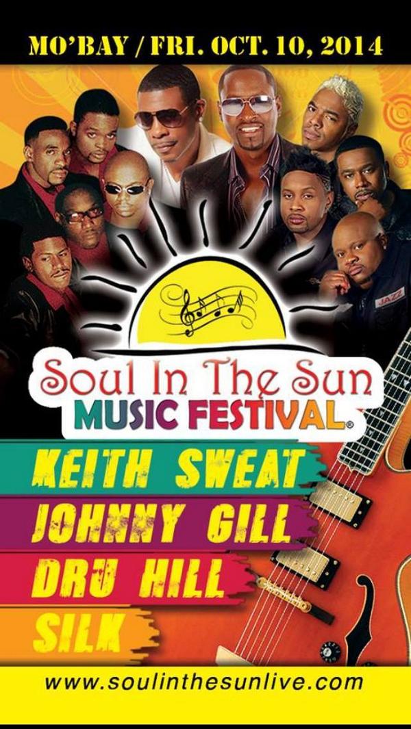 SoulInTheSunJA's tweet image. Reminder of Friday night's lineup:
@OGKeithSweat
@RealJohnnyGill
@DruHill4Real ft. @OfficialSisQo
@SILKfans