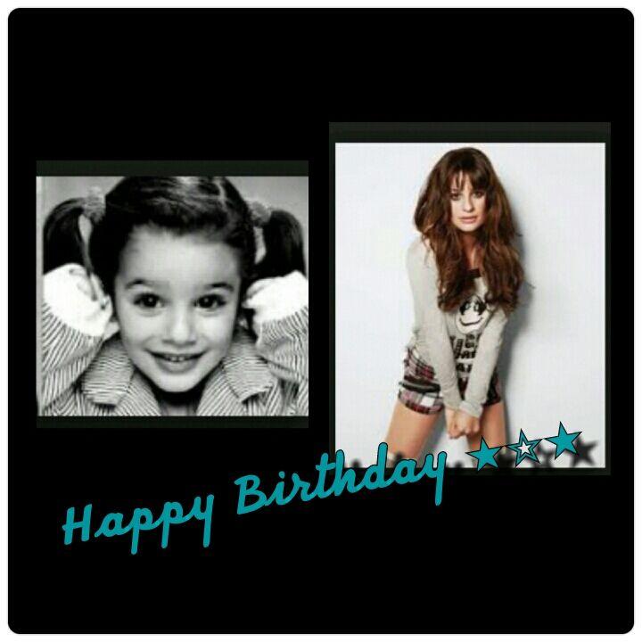 To the wonderful and amazing, LEA MICHELE SAFARTI,  Happy Birthday and May God bless you      