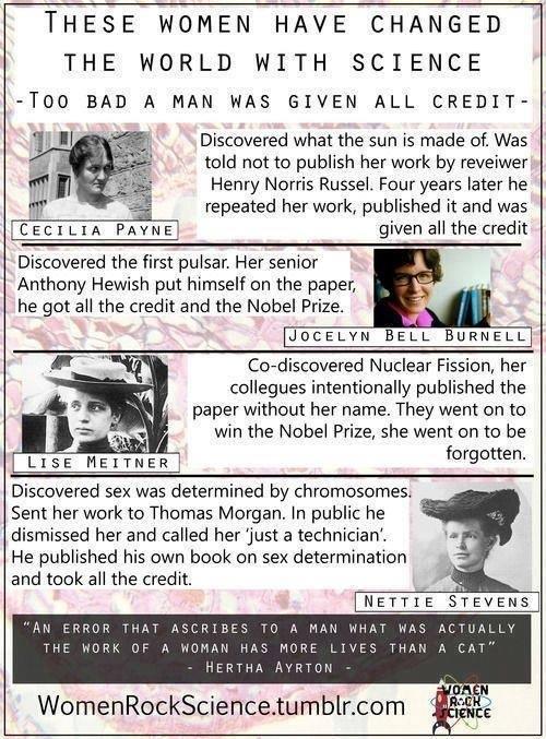 amightygirl's tweet image. Stories of women whose contributions to science are regularly attributed to men: facebook.com/amightygirl/ph…