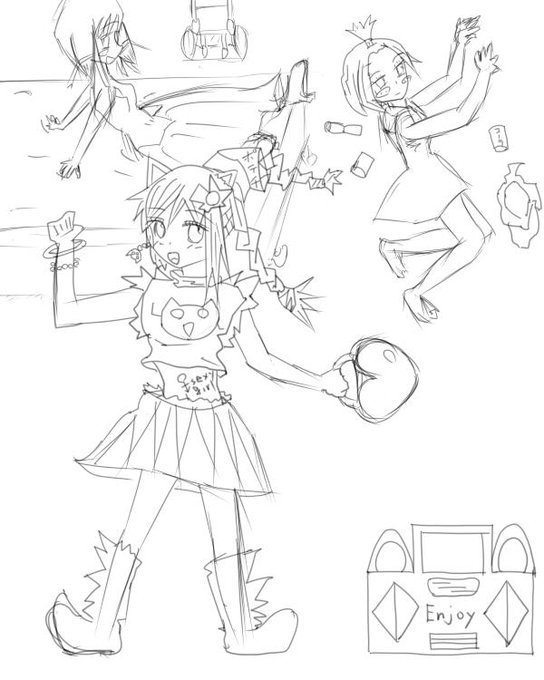 すごい昔に描いた絵を発掘。 