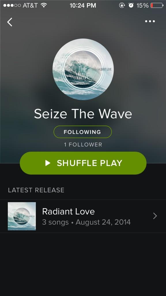 SeizeTheWave's tweet image. Hey everyone if y&apos;all haven&apos;t yet, go check us out on Spotify! We&apos;d love it!