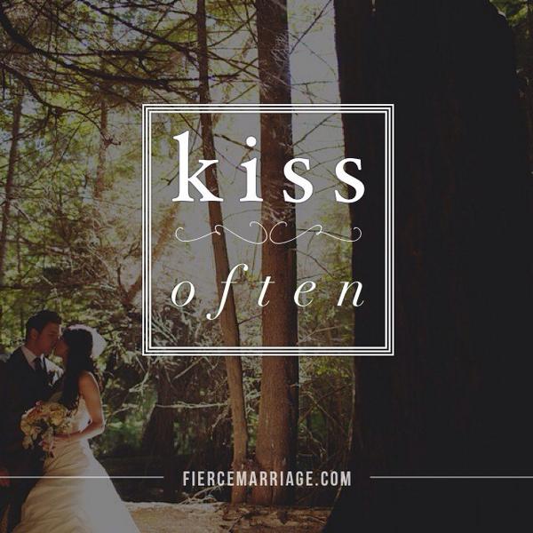 FierceMarriage's tweet photo. CHALLENGE: Next time you see ur spouse, start ur conversation w/ a kiss. Then use words to reinforce it. https://t.co/z6hkHC9n6M