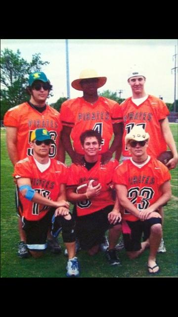 CheetoFinley's tweet photo. #tbt in honor of my 10 yr. reunion this Saturday. Best powderpuff coaches ever. #RIPGerm #PC04 http://t.co/6L1JLYRPwJ