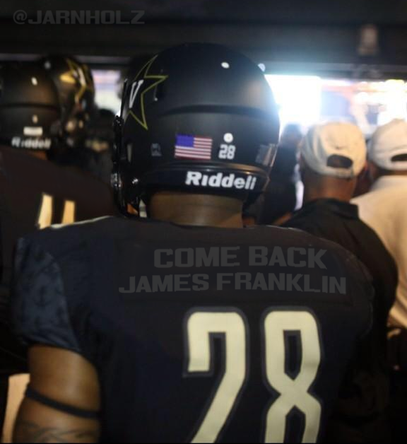 JArnholz's tweet photo. After tonight's game, #Vanderbilt will debut a new slogan on their uniforms next week. #AnchorDown #Vandy #SEC http://t.co/zpK1XEZEPY