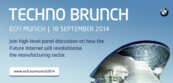 ECFI2's tweet photo. Don’t miss #Technobrunch @ECFI2. High-level discussion on #FutureInternet #Manufacturing #IoT http://t.co/wmIACt452X http://t.co/PI0lwhSUaS