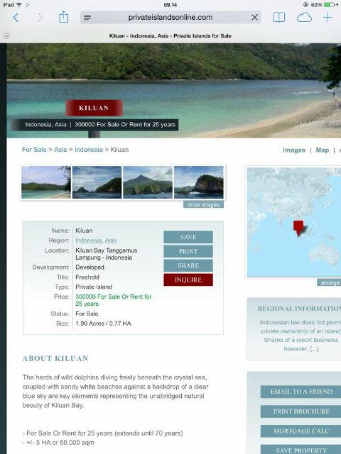 privateislandsonline.com: Kiluan &amp; p.Kumbang., pak @jokowi_do2 #JanganJualIndonesiaKu  <a href="/MubarakFikr/">Tajudien</a> <a href="/fadjroel/">Dr. M. Fadjroel Rachman</a>