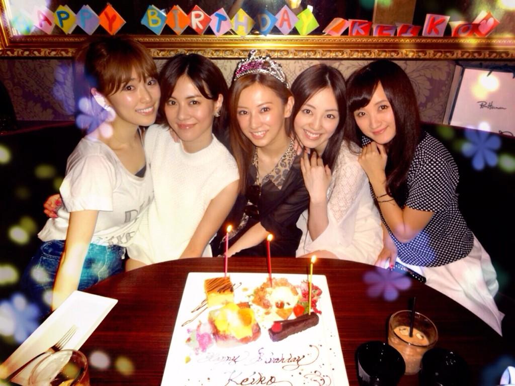 Ayaka Komatsu at the birthday celebration of her bestfriend, Keiko Kitagawa Happy Birthday KEIKO  