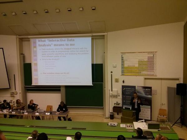 stefanproell's tweet image. Golfarelli explains his view on interactive data analysis. #DATA2014