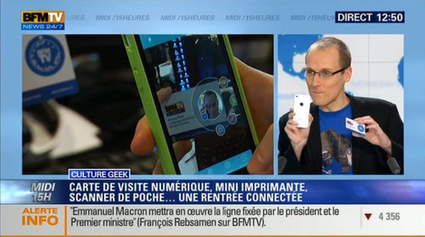 ubleam's tweet photo. #AR Breaking news: @AnthonyMorel présente la #BleamCard sur @BFMTV --> http://t.co/m8HoLANVp1 http://t.co/TG84CNf5UF