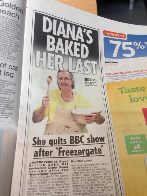 tofu1888's tweet photo. JUSTICE FOR THE BAKE OFF! #GBBO #BringBackIain http://t.co/1CPweHxX9d