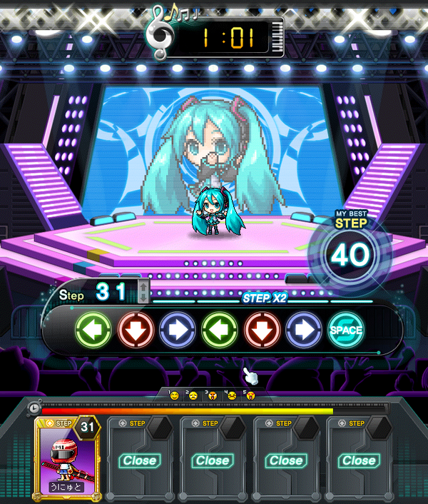 うに Twitterissa Neos Seoul 初音ミクタイアップのイベントも多いです ステップゲームといって 表示されたコマンドを制限時間内に入力するゲームです Http T Co Zz4tghl2ub うに Twitterissa Neos Seoul 初音ミクタイアップのイベントも多いです ステップゲームといって 表示されたコマンドを制限時間内に入力するゲームです Http T Co Zz4tghl2ub